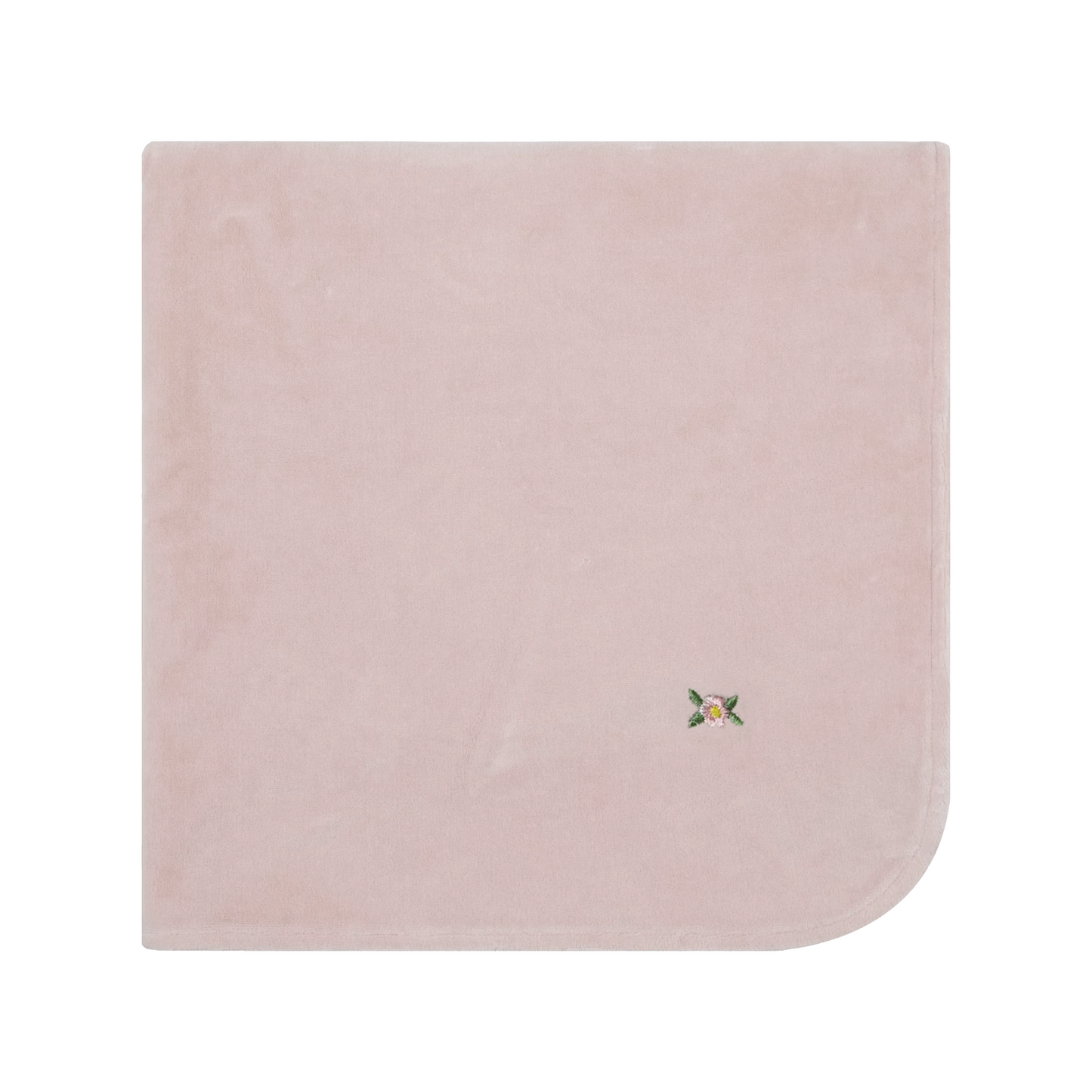 Embroidered Collar Velour Footie and Bonnet
