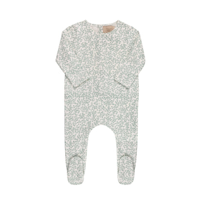Ditsy Print Floral Footie & Hat