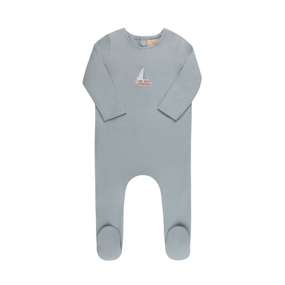 Embroidered Cherries/ Boat  Layette Set
