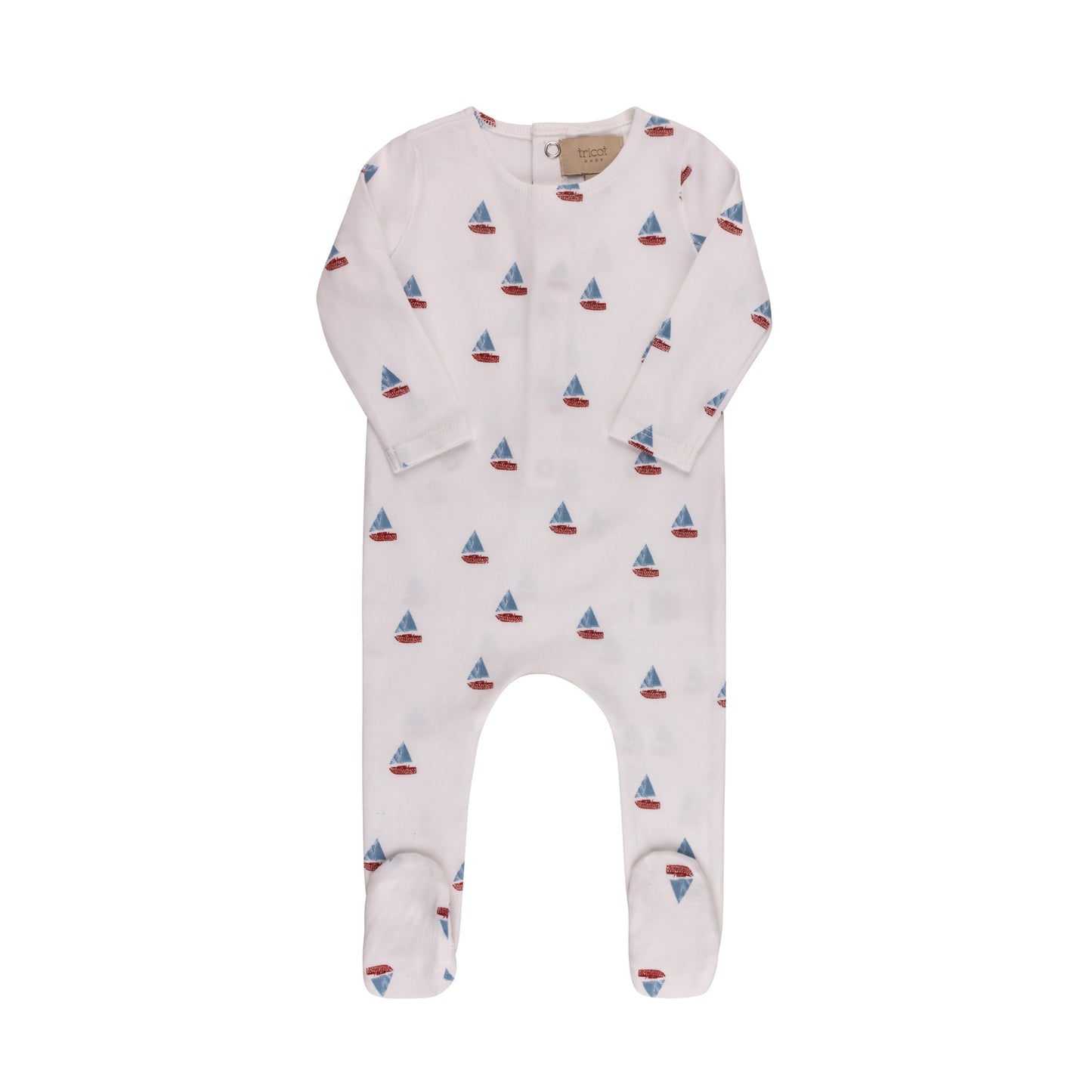 Printed Cherries/ Boat Footie & Hat