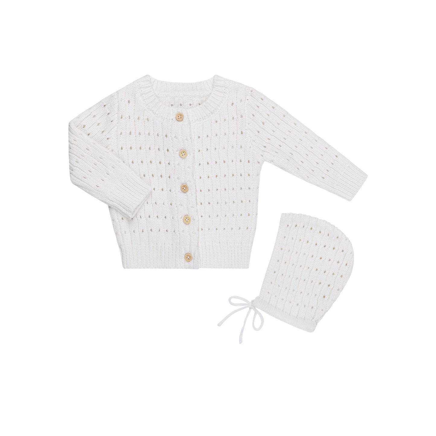 Pointelle Knit Cardigan
