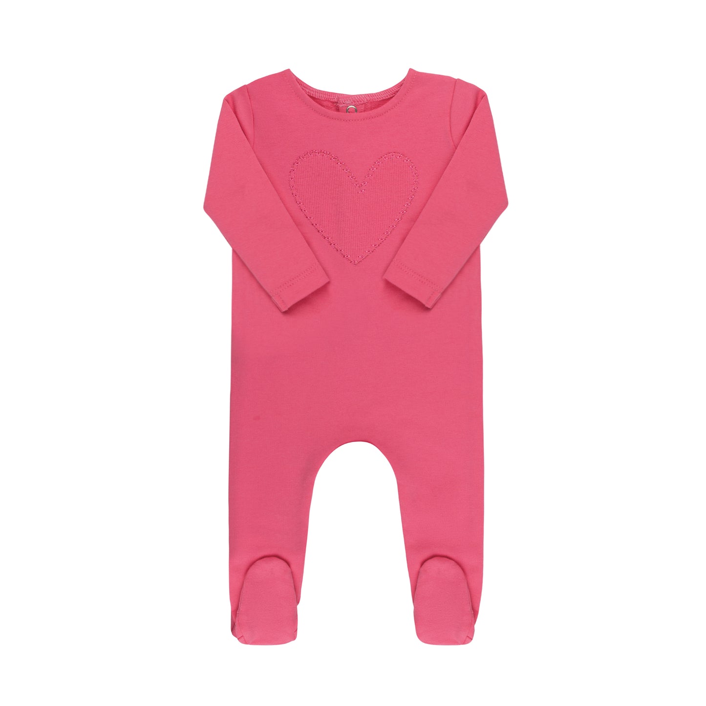 Ribbed Heart  Footie & Hat