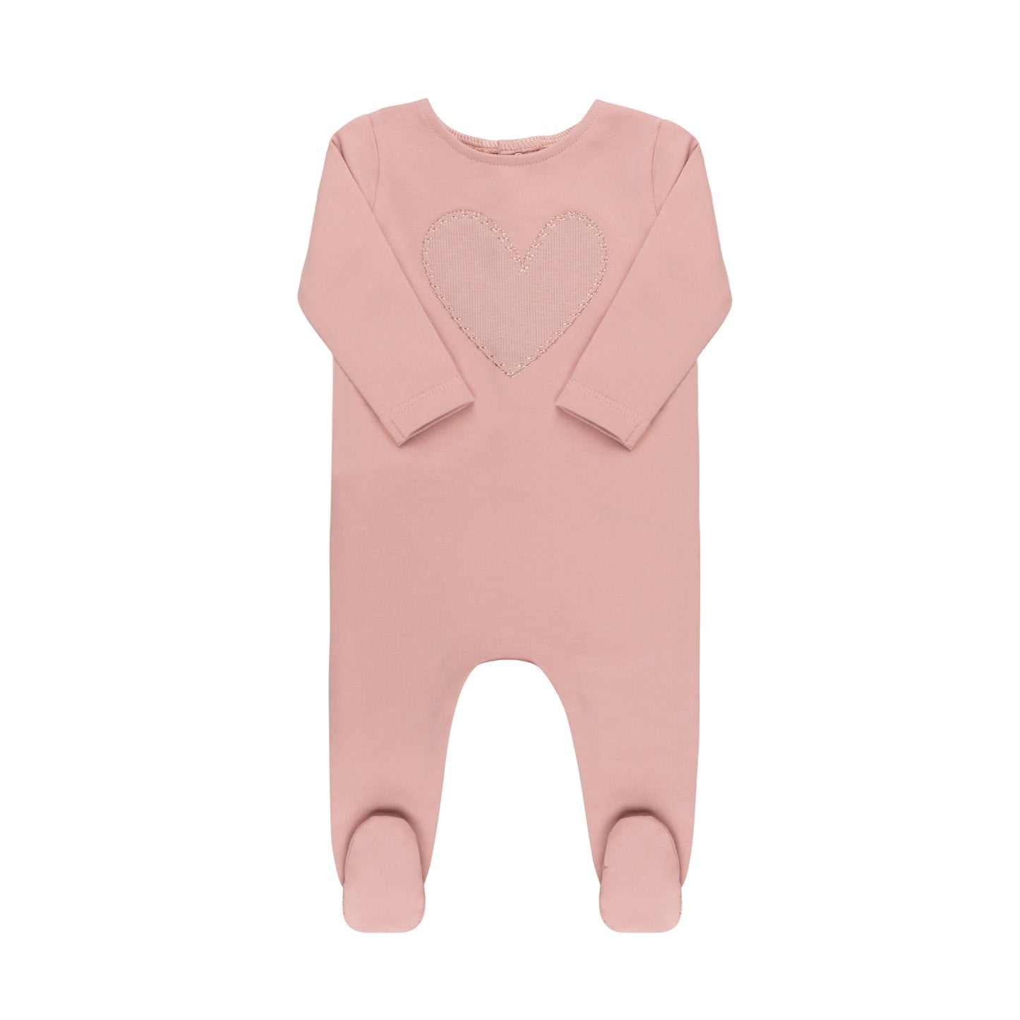 Ribbed Heart  Layette Set