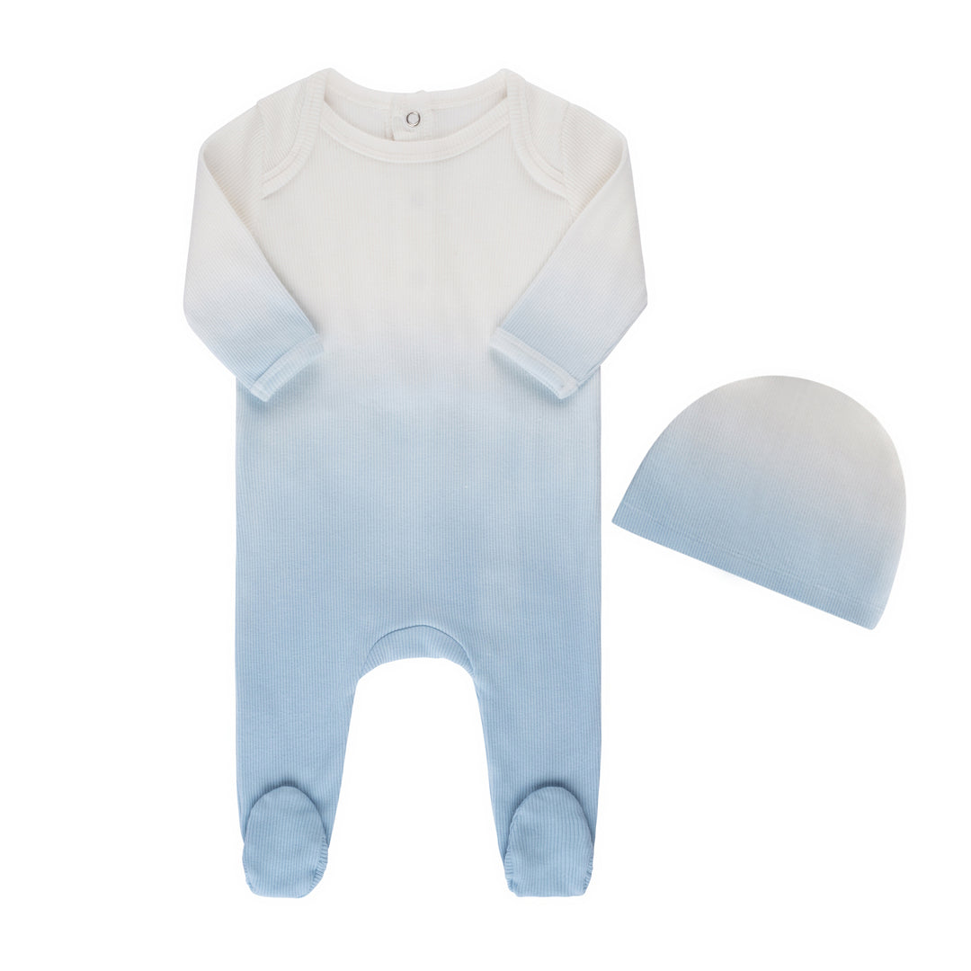 Ombre footie and hat